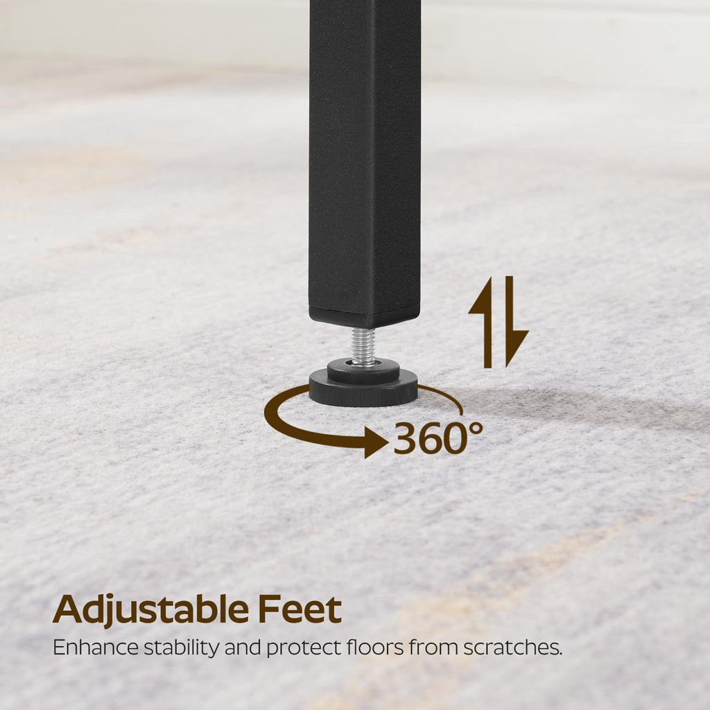 78.7" Long Bar Table, Counter Bar Height Table, High Top Table, Rectangular Hightop Bar Pub, Rustic Brown and Black