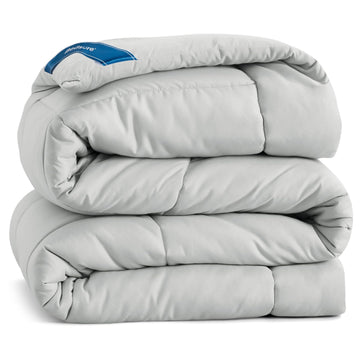 Comforter Duvet Insert - Quilted Comforters Twin Size, All Season Duvet, GentleSoft Down Alternative Bedding, with 8