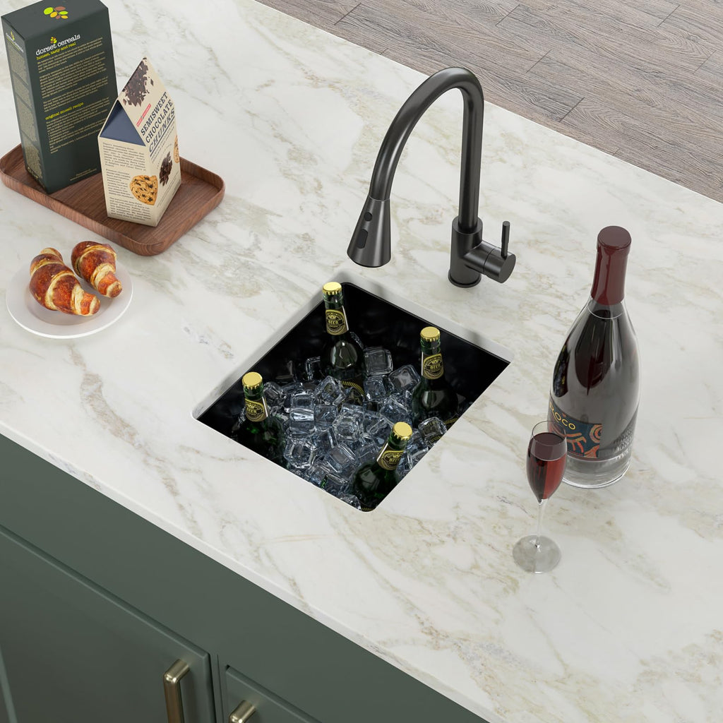 13 Inch Undermount Kitchen Sink Matte Black