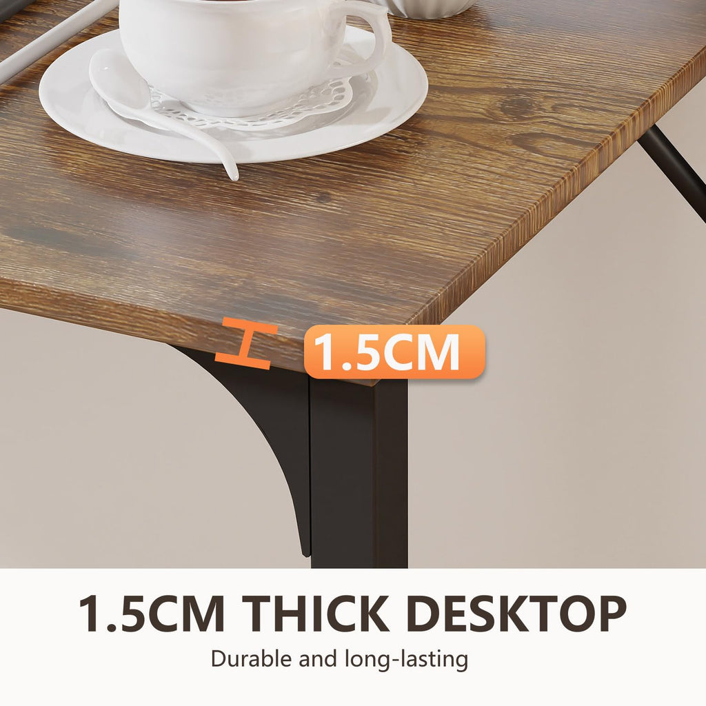 Computer Desk, Home Office Desk, Modern Simple Style Study Writing (Brown, 63 Inch)