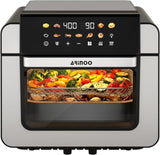 16 Qt Air Fryer Toaster Oven Combo with Ceramic Coating and Viewing Window, XL 9-In-1 Convection Ove