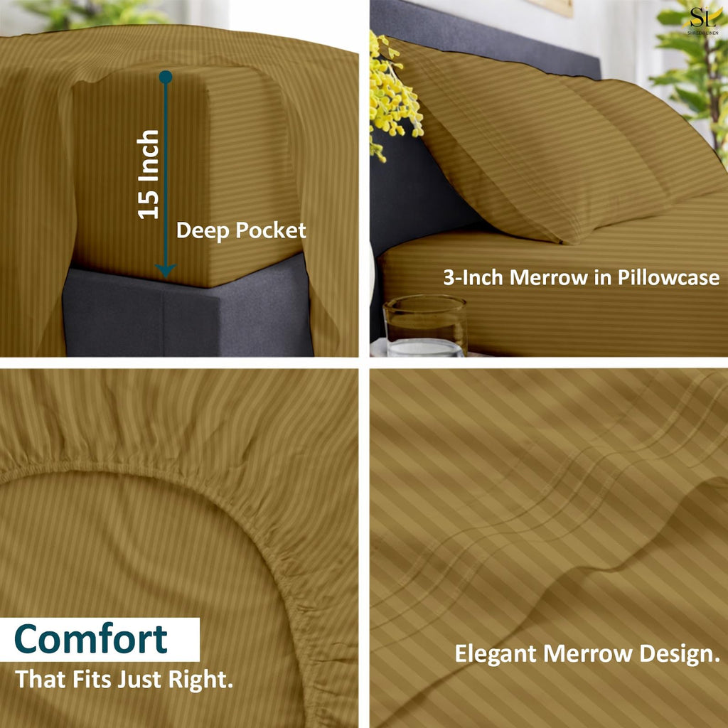 Queen 4 Piece Sheet Set, Ultra Soft Microfiber Bed Sheets Queen Size, Breathable Cooling Bedding, Deep Pocket Fits