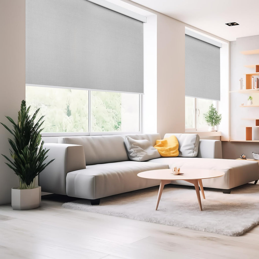 Motorized Blackout Roller Shades Remote Control Rechargeable(82006E)