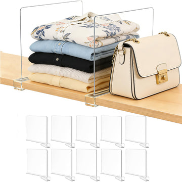 Acrylic Purse Organizer for Closet Shelf Dividers Organization Enthusiasts