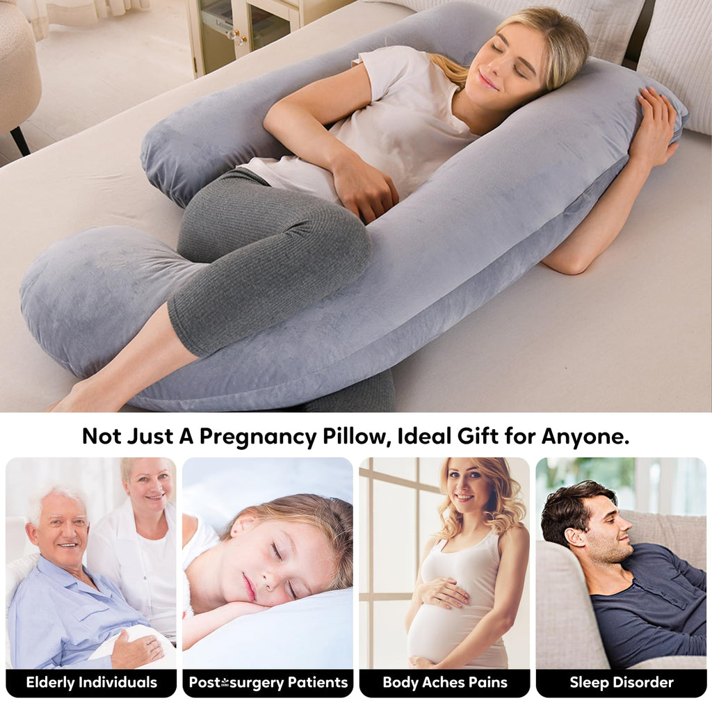 Pregnancy Pillow for Sleeping - U Shape Maternity Body Pillow