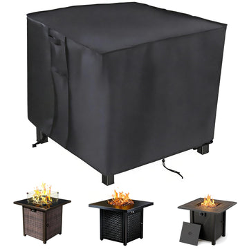 Fire Pit Cover Square Gas Fire Pit Table Cover 30X30X25 inch