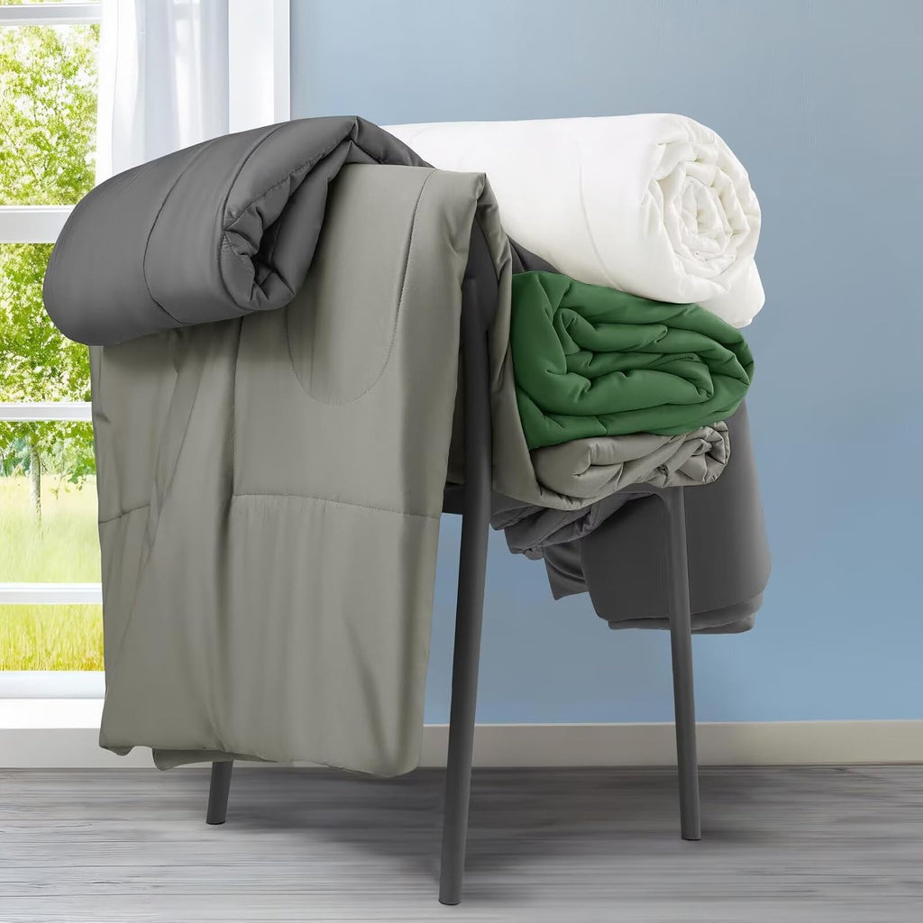 Cooling Comforter King Size, 100% Rayon Derived from Bamboo Shell, Cooling Blanket for Hot Sleepers, Q-Max>0.48