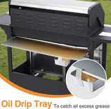 6-Burner Propane Gas Grill with Side Burner, 620 Sq. In. Cooking Area, Cast Iron Grates, Warming Rack and Storage Cabinet