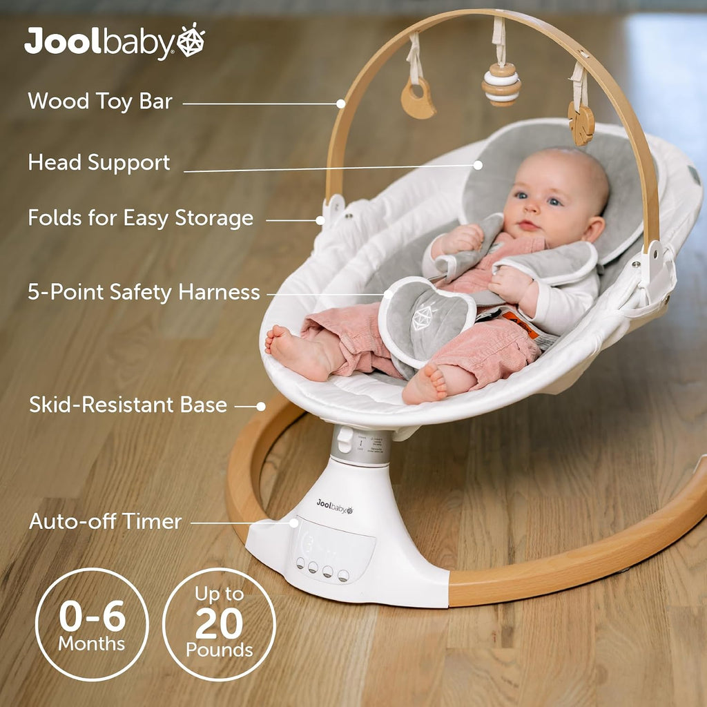 Nova Nature Baby Swing for Infants - Bluetooth Music, Remote