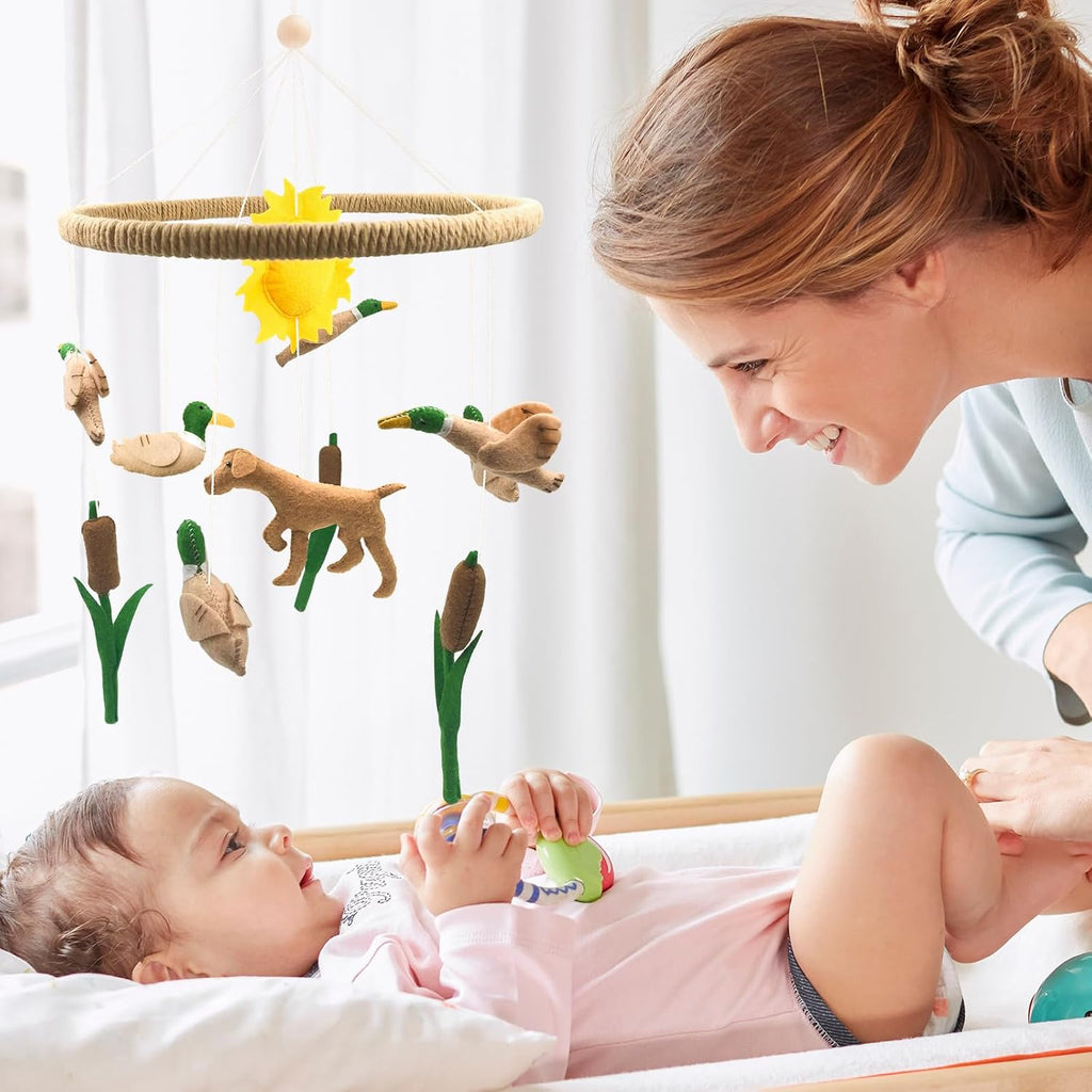 Baby Mobile for Crib Mallard Duck Baby Crib Mobile for Boys Girls