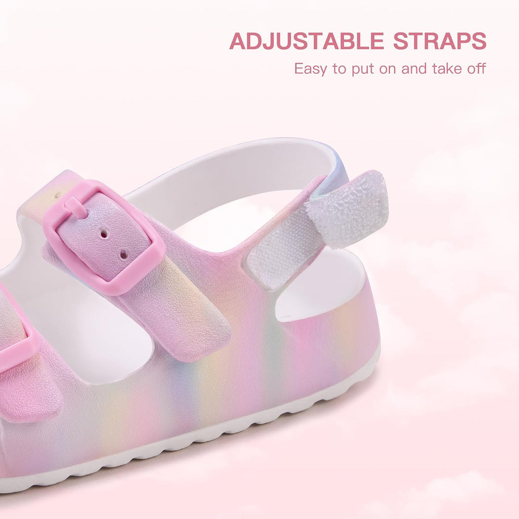 Toddler Girls Sandals Adjustable Buckle Open Toe Sandal