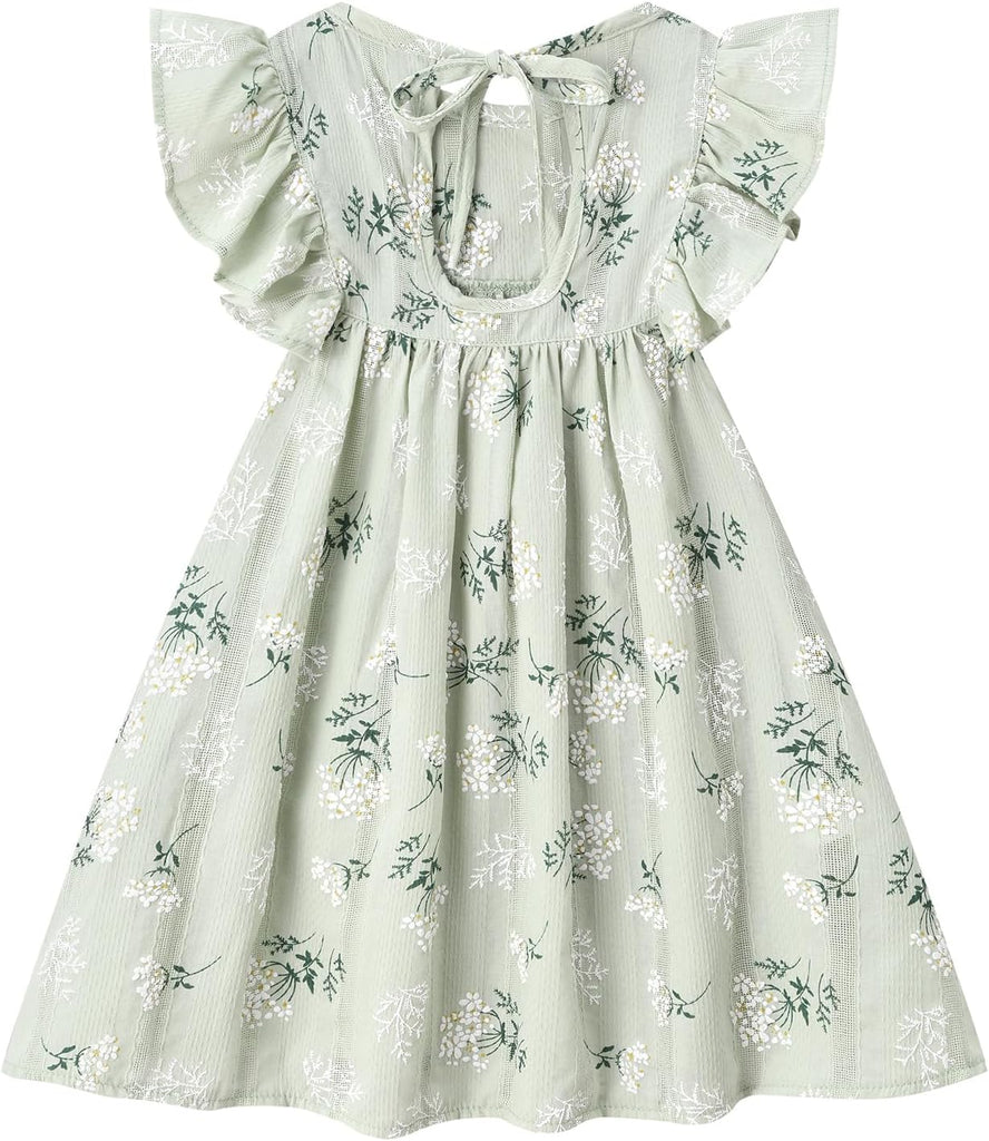 Summer Dress Toddler Ruffle Sleeve Dresses