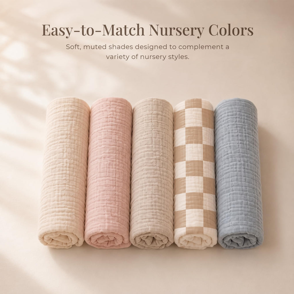 Muslin Nursing Pillow Covers, Soft Cover for Breastfeeding Pillows