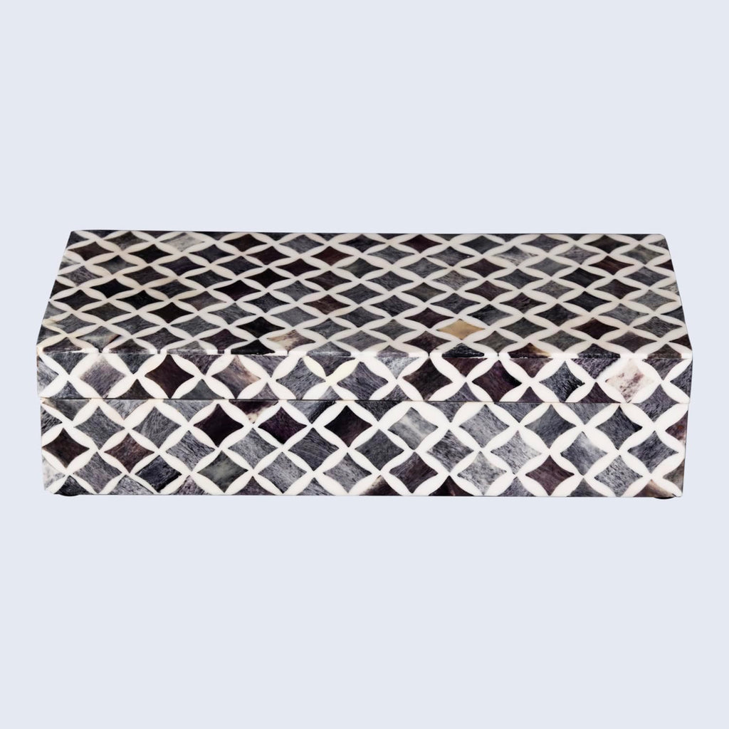 Decorative Storage Box with Lid, Moroccan Coffee Table Storage Box Organizer, Wooden Keepsake Jewelry Box, Decorative