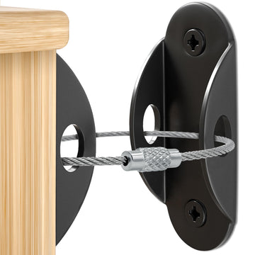 Furniture Anchors 10 Pack, Anti-Tip Earthquake Straps for Baby Proofing