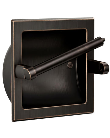Recessed Toilet Paper Holder Wall Mounted Oil Rubbed Bronze