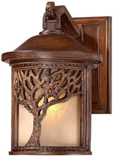 Mission Tree 9 1/2" High Bronze Rustic Outdoor Wall Light Fixture