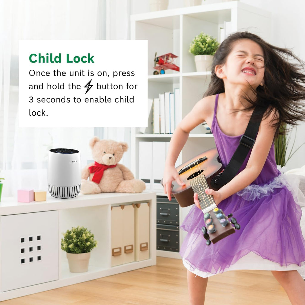 Air Purifier for Home, Small Spaces (Covers, 500-sq ft), 2-in-1 Filter for Pollen, Smoke, Dust, Dand