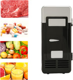 Mini USB Fridge Cooler Beverage Drink Cans Cooler Warmer Refrigerator for Laptop Bedroom, Portable Cold Fridge for