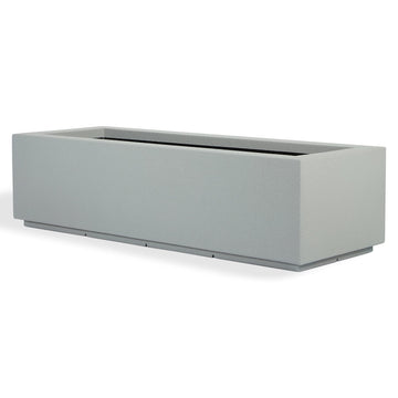 Riviera Rectangular Trough Planter - 46" x 17" x 12" - Large Lightweight Indoor/Outdoor Planter Box - Modern