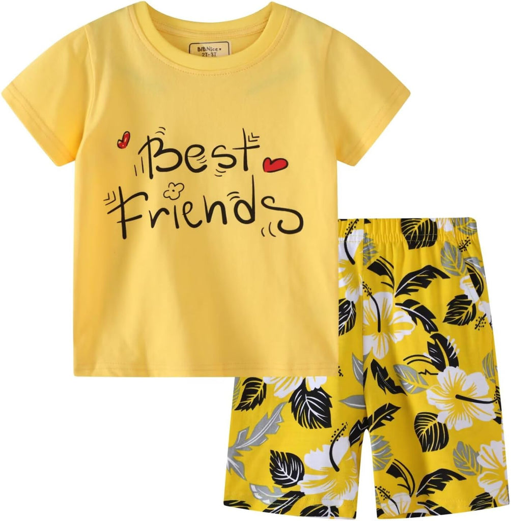 Boy Summer Clothes Toddler Outfits Kids Cotton Short Sets