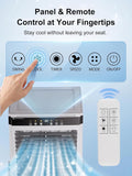 2026 Upgraded 2000CFM Swamp Cooler, Evaporative Air Cooler with 3-Sided Cooling Pad, 6 Gal Detachable Water Tank