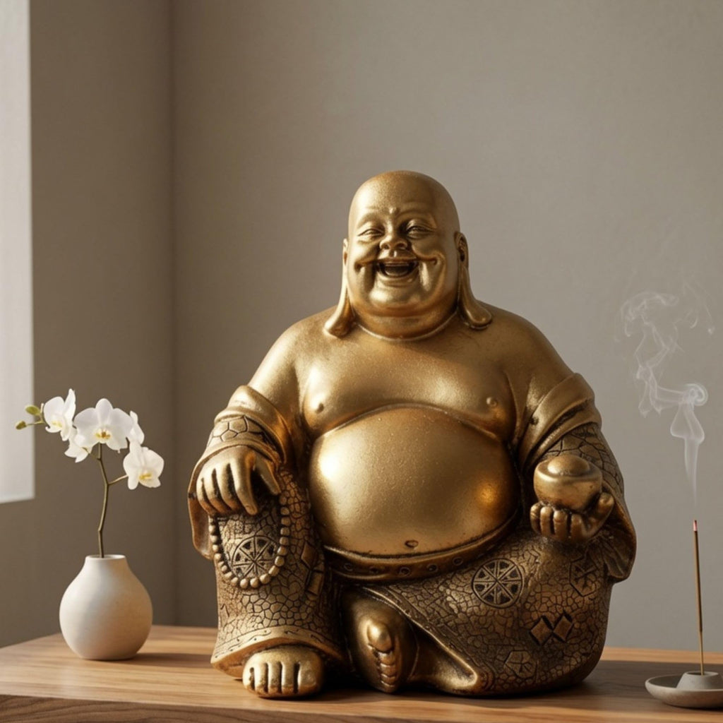 Laughing Buddha Statue Zen Decor 21770