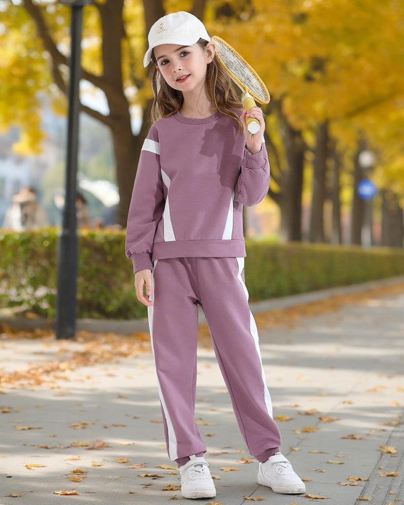 Girl Clothes 2 Piece Outfits Sweatsuit Fashion Sweatshirt Pants Set