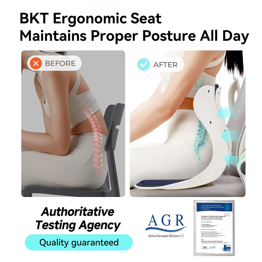 Ergonomic Seat Cushion - Lumbar Support Pillow Chair & Floor