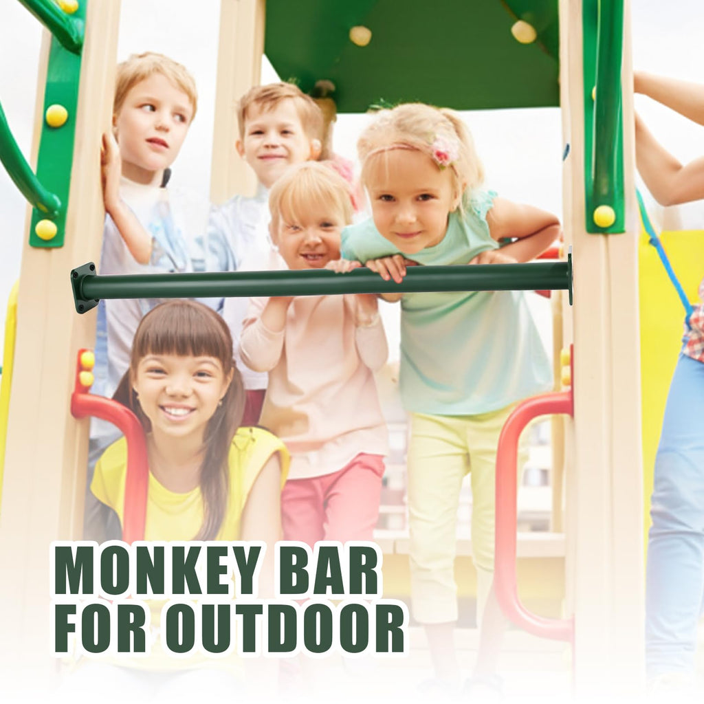 12 Pcs 16.5" Green Outdoor Monkey Bars for Playground