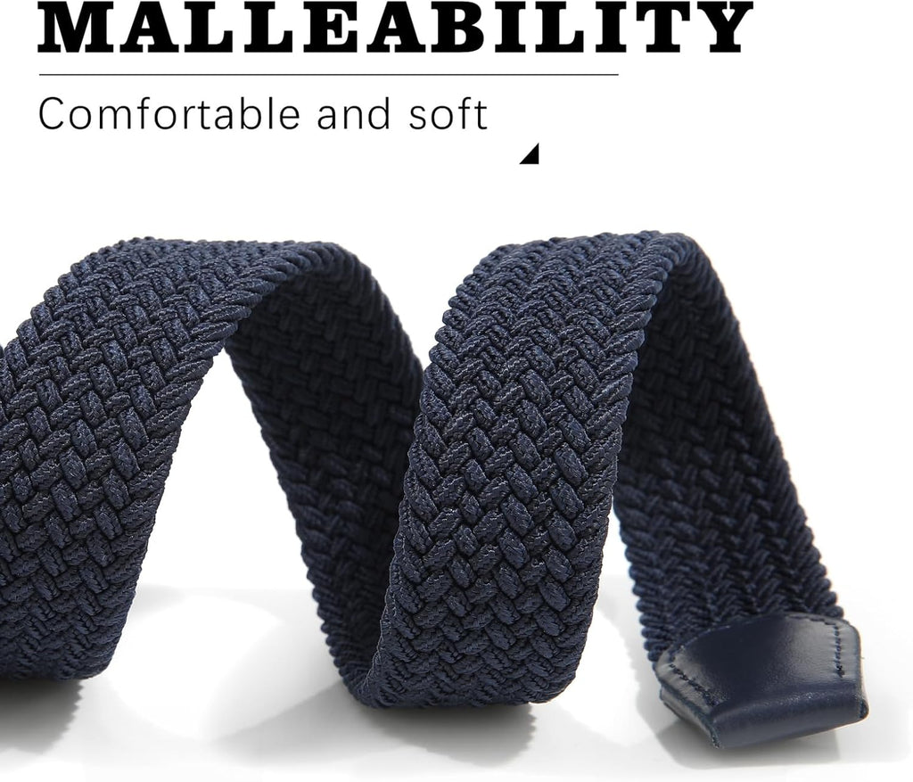 Boys Elastic Braided Belt - Stretch Golf Belt for Boys and Girls