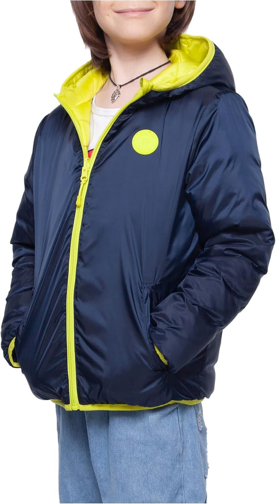 Boys' Reversible Lightweight Water-Resistant Puffer Jacket