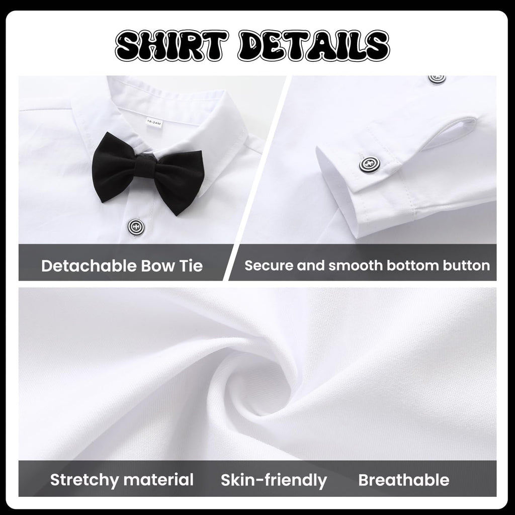 Toddler Boy Suit Set Baby Tuxedo Boys Formal Outfit