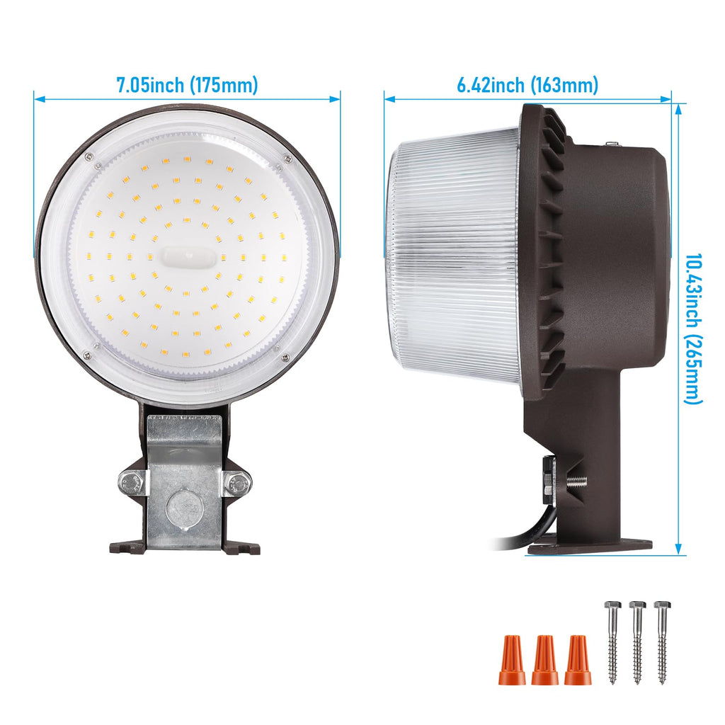 LED Barn Light Dusk to Dawn Area Lights Aluminum 3000K Bronze