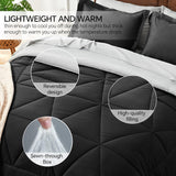 Queen Comforter Set 7 Pieces Bed in A Bag