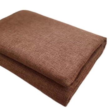 Thick Upholstery Fabric for Chair, Faux Burlap Material, for Reupholster Couch Chairs Seat (Brown 15, 6 Yard)