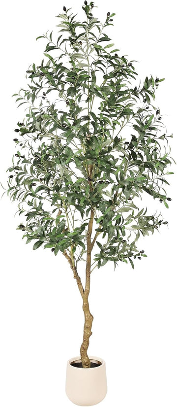7ft Olive Trees Artificial Indoor with Planter Decor