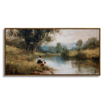 Large Landscape Wall Art, Nature Farmhouse Paintings Arts 20×40 in
