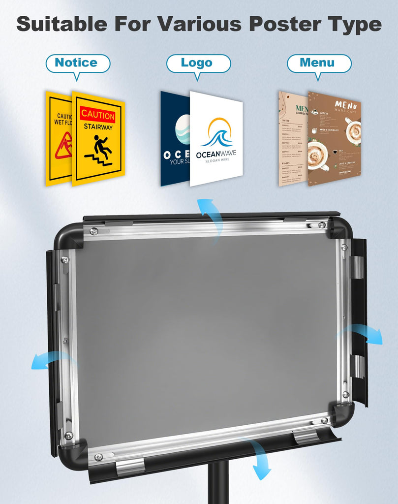 2 Pack Sign Holder Stand 8.5x11 inch