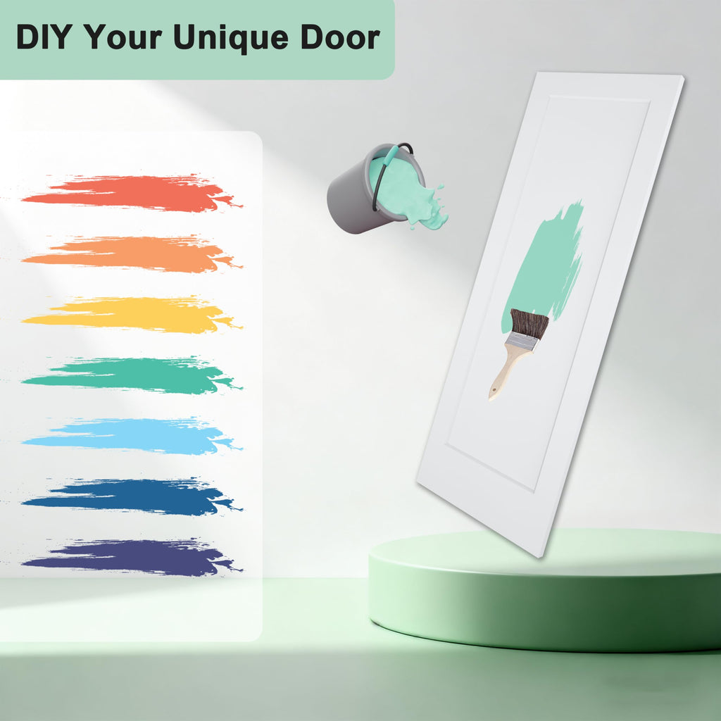 28"x80" 1-Panel White Primed Hollow Core Interior Molded Door Slab