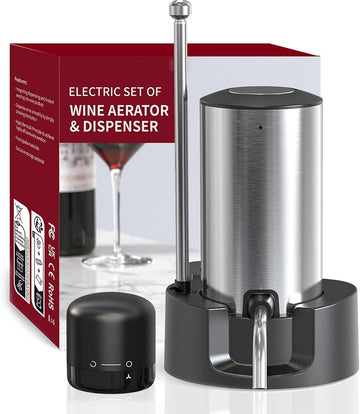 Electric Wine Aerator Pourer Decanter Type C Rechargeable Wine Dispenser