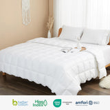 Comforter Duvet Insert Queen White Down Alternative Filling Cotton Shell All Season Hypoallergenic W
