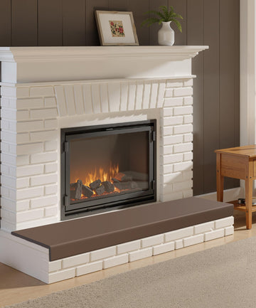 Fireplace Baby Proofing 80'', Soft Seat Hearth Cushion for BabyProof, Brown