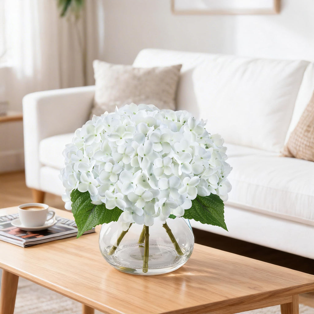 Artificial Arrangements in Glass Vase Decoration, Faux for Floral Arrangements with Faux Water Wedding Bouquets