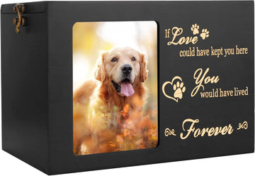 Pet Memorial Urns for Dogs or Cats Ashes with Photo Frame
