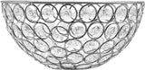 5 Arms Gold Candelabra Centerpiece with Crystal Pendant - 35" Tall Floor Candle Holder Table Candelabra Standon (Silver)