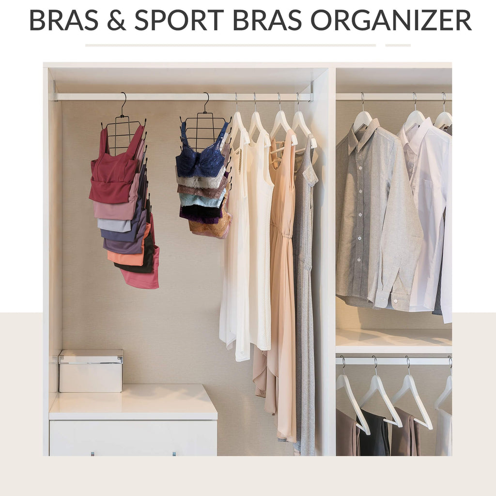 6 Pack Tank Top Hanger, Bra Organizer for Closet, Space Saving