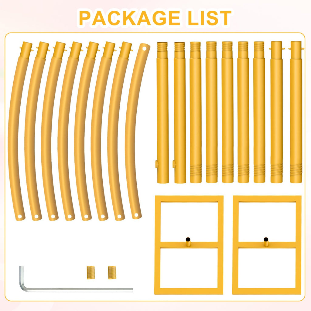 Heavy Duty Backdrop Stand, Wedding Arch Stand Wedding Arch Frame with Base for Birthday Party Graduation Ceremony