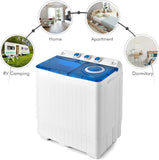 Portable Washing Machine, Twin Tub 26lbs Capacity Laundry Washer, 18lbs Washer and 8lbs Spinner Combo with Timer Knobs