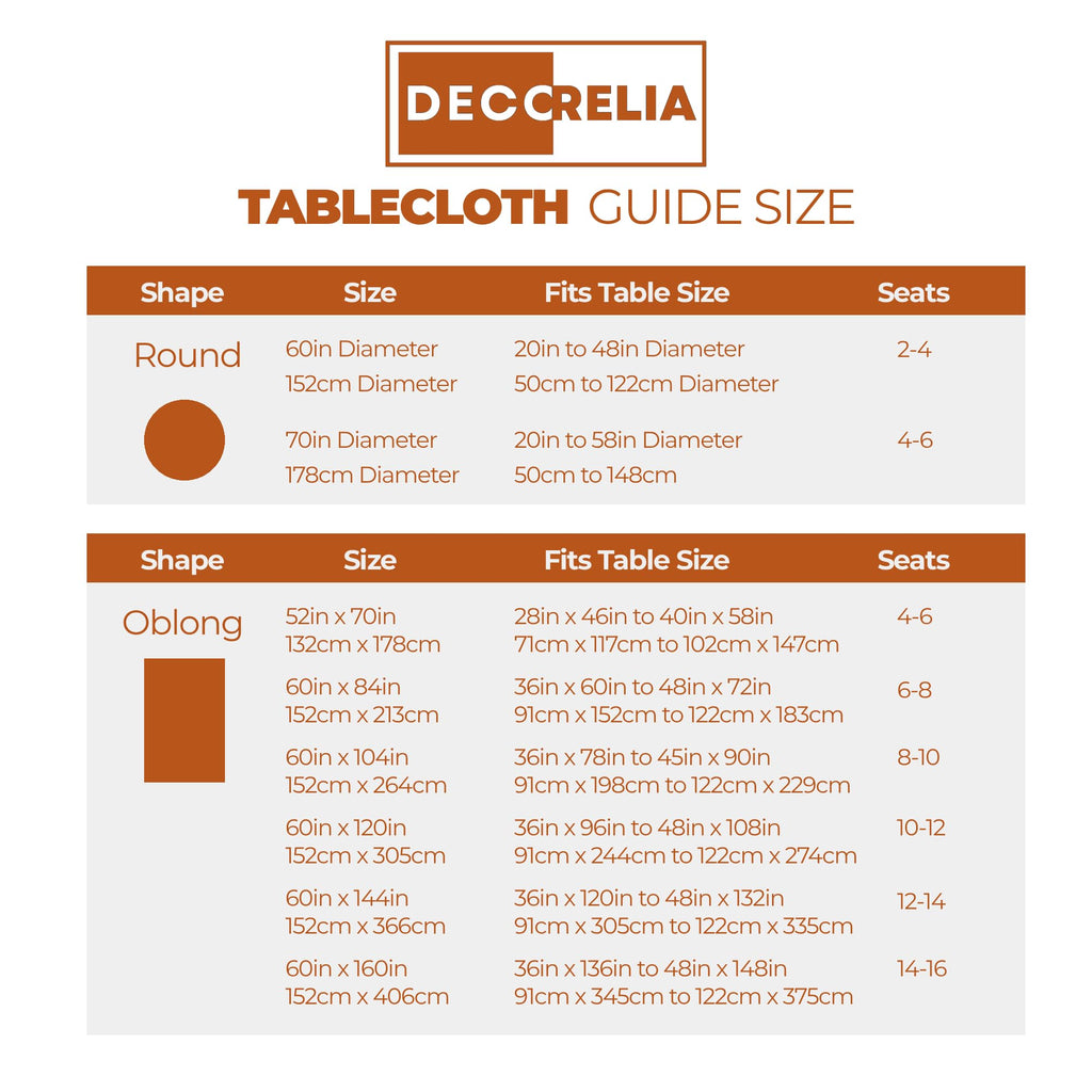 Waterproof Round Tablecloth for Round Dining Table, Decorative Rustic Soft Table Cloths Cover Farmhouse Indoor